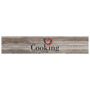 køkkentæppe 60x300 cm Cooking-design vaskbart velour grå