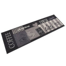køkkentæppe 60x180 cm Coffee Black-design vaskbart velour