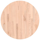 bordplade Ø60x4 cm rund massivt bøgetræ