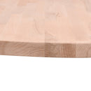 bordplade Ø60x4 cm rund massivt bøgetræ