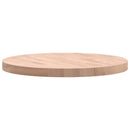 bordplade Ø60x4 cm rund massivt bøgetræ