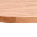bordplade Ø70x2,5 cm rund massivt bøgetræ