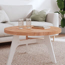 bordplade Ø80x4 cm rund massivt bøgetræ