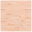 bordplade 70x70x1,5 cm firkantet massivt bøgetræ