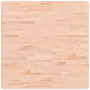 bordplade 80x80x1,5 cm firkantet massivt bøgetræ