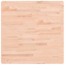 bordplade 70x70x2,5 cm firkantet massivt bøgetræ