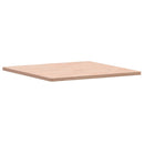 bordplade 80x80x2,5 cm firkantet massivt bøgetræ