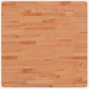 bordplade 70x70x1,5 cm firkantet massivt bøgetræ