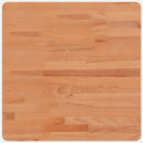 bordplade 50x50x2,5 cm firkantet massivt bøgetræ
