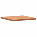 bordplade 50x50x2,5 cm firkantet massivt bøgetræ