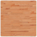 bordplade 70x70x2,5 cm firkantet massivt bøgetræ