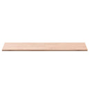 bordplade til badeværelse 100x50x1,5 cm ubehandlet massiv bøg