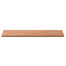 bordplade til badeværelse 80x40x1,5 cm ubehandlet massiv bøg