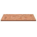 bordplade til badeværelse 80x40x1,5 cm ubehandlet massiv bøg