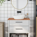 bordplade til badeværelse 80x40x1,5 cm ubehandlet massiv bøg