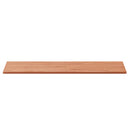 bordplade til badeværelse 100x50x1,5 cm ubehandlet massiv bøg