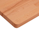 bordplade til badeværelse 100x60x1,5 cm massivt bøgetræ
