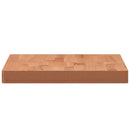 bordplade til badeværelse 80x40x4 cm massivt bøgetræ