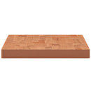 bordplade til badeværelse 100x50x4 cm massivt bøgetræ
