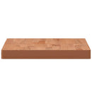 bordplade til badeværelse 60x40x4 cm massivt bøgetræ