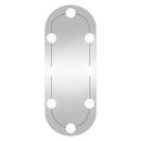 vægspejl med LED-lys 20x50 cm oval glas