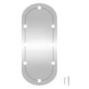 vægspejl med LED-lys 35x70 cm oval glas