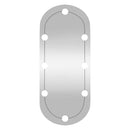 vægspejl med LED-lys 35x70 cm oval glas