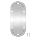 vægspejl med LED-lys 40x90 cm oval glas