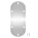 vægspejl med LED-lys 45x100 cm oval glas
