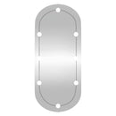 vægspejl med LED-lys 45x100 cm oval glas