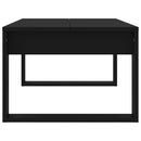 sofabord 102x50x35 cm konstrueret træ sort