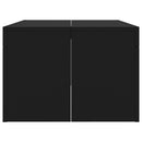 sofabord 102x50x36 cm konstrueret træ sort