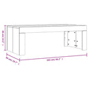 sofabord 102x50x36 cm konstrueret træ sonoma-eg