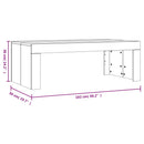 sofabord 102x50x36 cm konstrueret træ betongrå