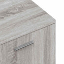tv-bord 120x34x37 cm konstrueret træ grå sonoma-eg