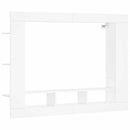 tv-møbel 152x22x113 cm konstrueret træ hvid