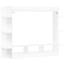 tv-møbel 152x22x113 cm konstrueret træ hvid