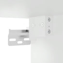 tv-møbel 152x22x113 cm konstrueret træ hvid