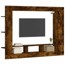 tv-møbel 152x22x113 cm konstrueret træ røget sonoma-eg