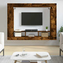 tv-møbel 152x22x113 cm konstrueret træ røget sonoma-eg