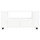 tv-bord 102x34,5x43 cm konstrueret træ hvid