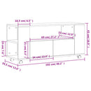 tv-bord 102x34,5x43 cm konstrueret træ hvid