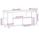 tv-bord 102x34,5x43 cm konstrueret træ sonoma-eg