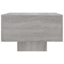 sofabord 100x49,5x31 cm konstrueret træ grå sonoma-eg