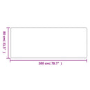 tæppeløber 80x200 cm sisallook platina