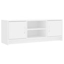 tv-bord 102x30x37,5 cm konstrueret træ hvid