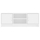 tv-bord 102x30x37,5 cm konstrueret træ hvid