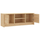 tv-bord 102x30x37,5 cm konstrueret træ sonoma-eg