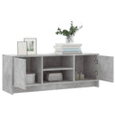 tv-bord 102x30x37,5 cm konstrueret træ betongrå