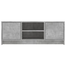 tv-bord 102x30x37,5 cm konstrueret træ betongrå